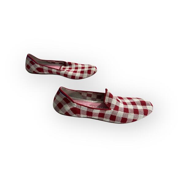 Rothy’s x Marta Ferri Loafers Womens 6 Red White Gingham Pull On Limited Edition - Picture 8 of 16